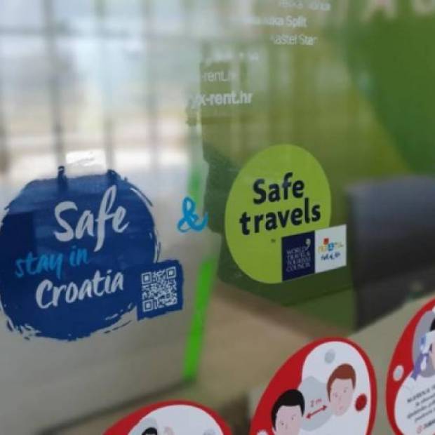 ORYX Rent a car werden die Label Safe Travels und Safe Stay in Croatia verliehen